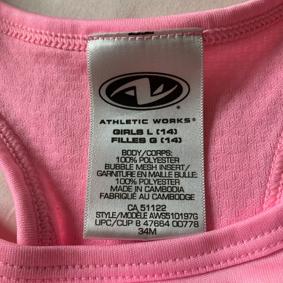 Athletic Works Breathable Pink Tank Top - Picture 6 of 6